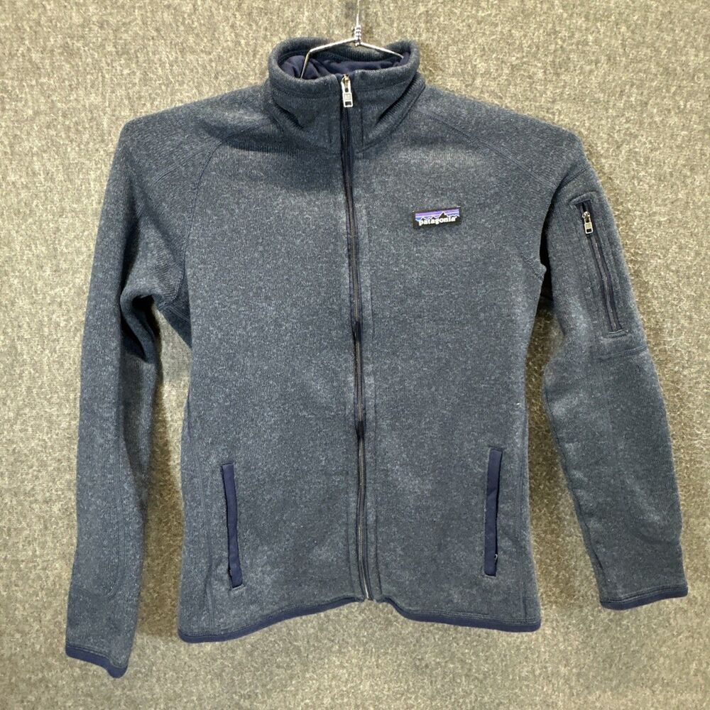 Patagonia Better Sweater Navy Blue Fleece Jacket Women’s XS Zip Pockets